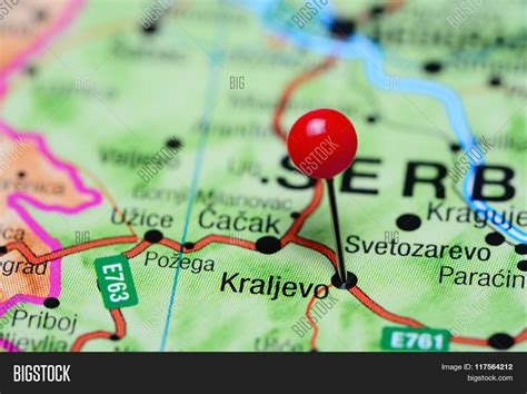 Kraljevo Pinned On Map Image & Photo (Free Trial) | Bigstock