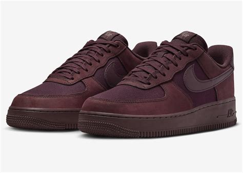 Nike Air Force 1 Low Premium Burgundy Crush Justfreshkicks