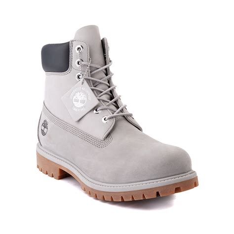 Mens Timberland 6 Classic Color Block Boot Gray Light Gray Journeys