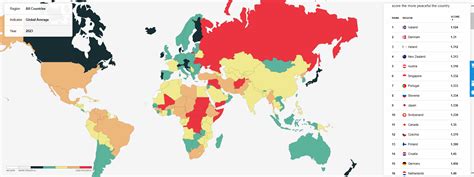 Objavljena Je Karta Najsigurnijih Zemalja Na Svijetu Moglo Bi Vas