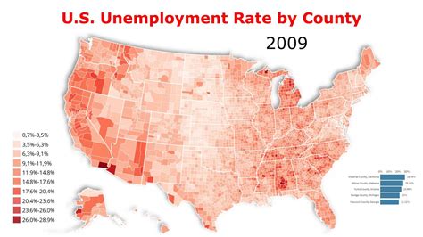 USA Unemployment Rate By County 2000 2019 YouTube