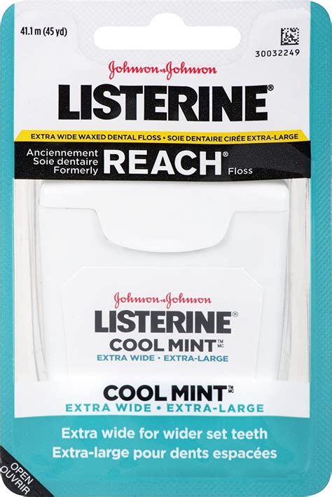 Listerine waxed dental floss Reach floss - cool mint - Mart31