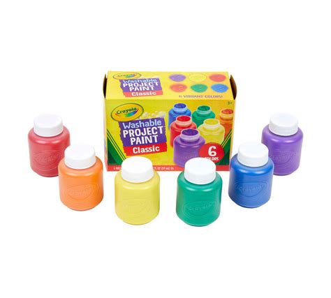 Washable Paints, 6 Count Paint Set | Crayola