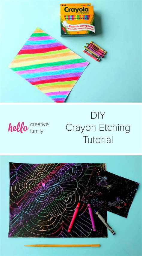 DIY Crayon Etching Tutorial - Hello Creative Family