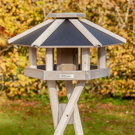 Voss Garden Norje Hochwertiges Vogelhaus Mit Kreuzstandfu Wei