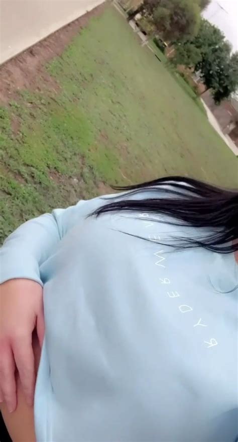 Flashing My Big Tits On My Morning Walk