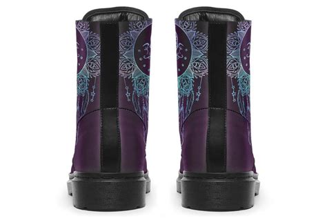 Purple Crescent Moon Dream Catcher Boots Yeswevibe