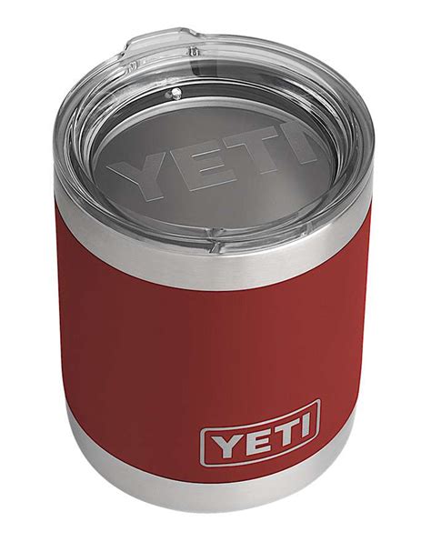Yeti Rambler Lowball 10oz Brick Red