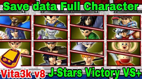 Save Data Full Character J Stars Victory Vs Testing With Vita3k