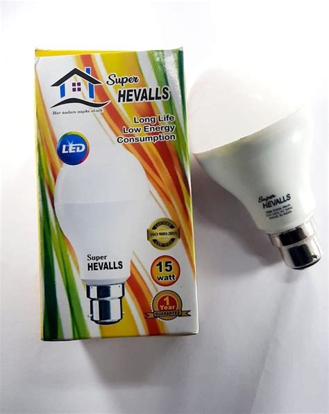 Super Hevalls Aluminum Cool Daylight Led Bulbs Base Type B At Rs