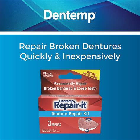 Dentemp Repair It Denture Repair Kit Safe Easy To Use Repair Ebay