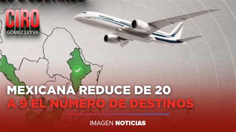 Mexicana De Aviaci N Reduce De A Nueve Los Destinos A Los Que Volar En