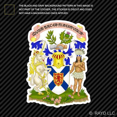 Nova Scotia Coat of Arms Sticker ns maritime provinces atlantic canada | eBay