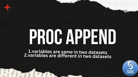 Proc Append Advance Sas Procedures In Sas Append Youtube