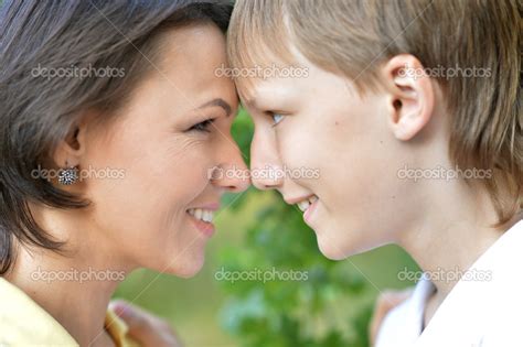 Smiling Mother And Son Stock Photo By Aletia 30070853