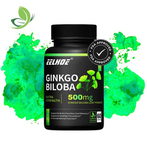 Jual Kapsul Ginkgo Biloba 500mg Membantu Kejernihan Otak Meningkatkan Mood Dan Fokus