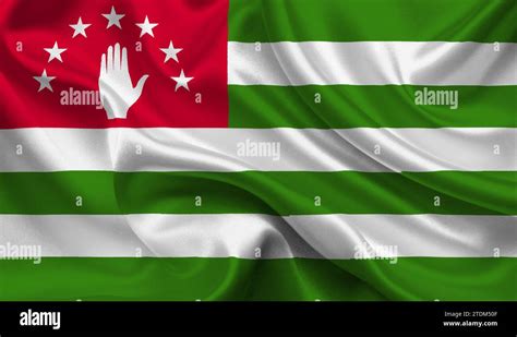 High Detailed Flag Of Abkhazia National Abkhazia Flag Republic Of