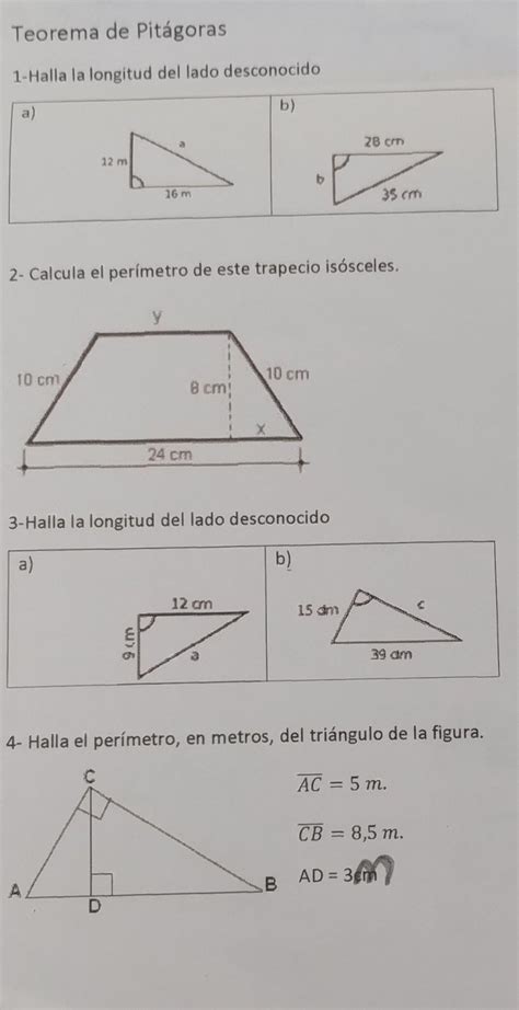 Ayudaaaaa Porfa Es Del Teorema De Pitágoras Brainly Lat