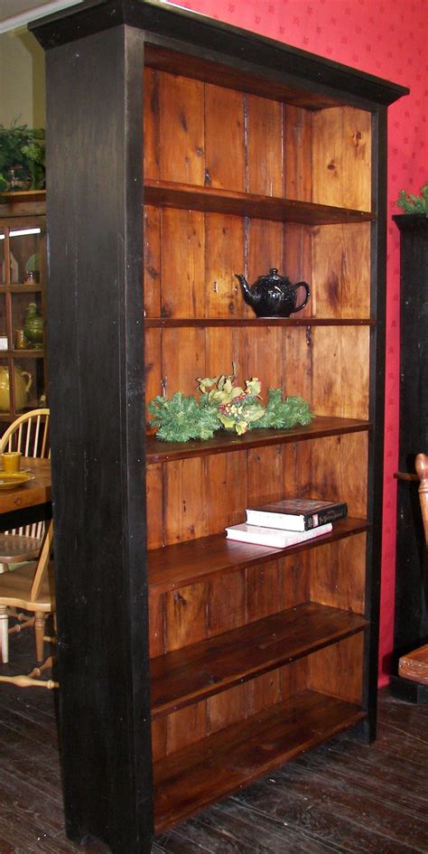 Two Tone Black And Tudor Bookcaseshelf Unit We Use Wood From