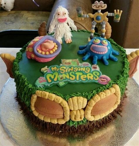 My Singing Monsters Birthday Cake Monster Birthday Cakes Monster Birthday Singing Monsters