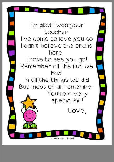 Pin By Sandee Keesee Tweten On End Of School Year Student Teacher