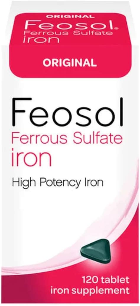 Feosol Original Ferrous Sulfate Iron Supplement 120 Ct