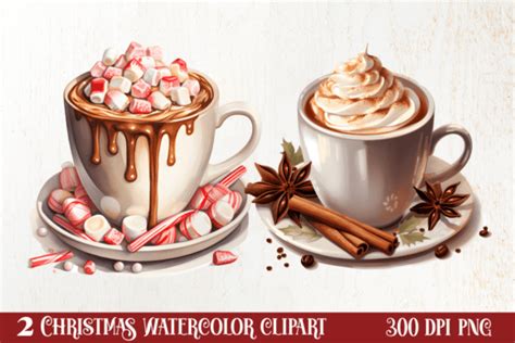Christmas Coffee Hot Cocoa Clipart Graphic By CraftArt Creative Fabrica