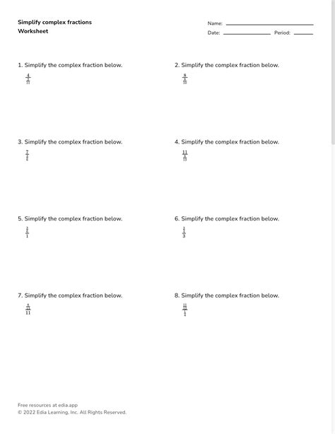 Pre Algebra Equations One Step Equations Containing Fractions