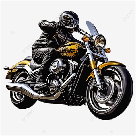 Man Riding Motorcycle On Gray Background In Leather Jacket A Man