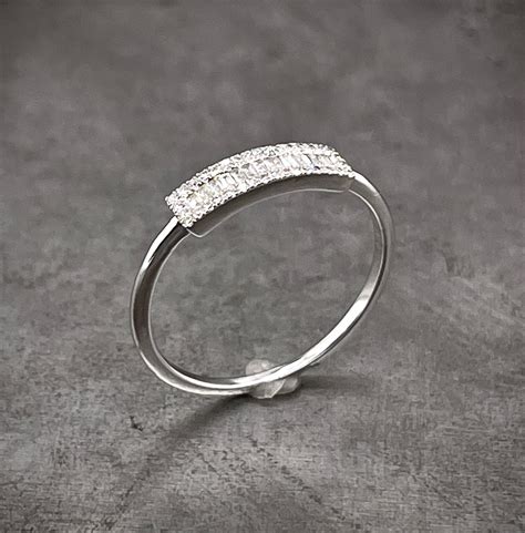 White Gold Diamond Band — William Travis Jewelry