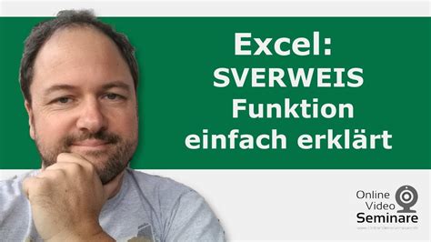 SVerweis Funktion ganz einfach erklärt YouTube