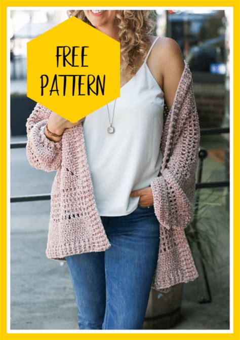 Crocheted Hexagon Cardigan Free Pattern Nanas Favorites