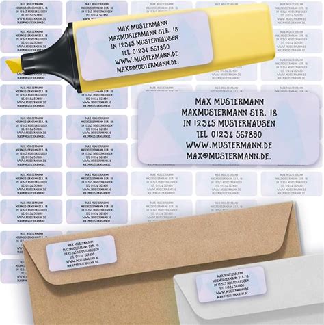 Adress Etiketten Adress Aufkleber Sticker Namensaufkleber Mit Ihrem