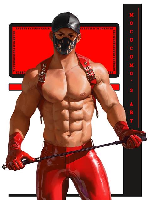 Rule 34 1boy 1male Abs Bara Bdsm Gear Bdsm Outfit Biceps Big Pecs Bondage Face Mask Gay Latex