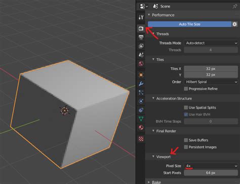 Rendering Blender Cycles Viewport Preview Adjust Resolution Blender