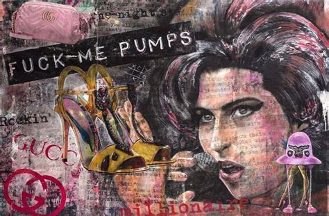 Fuck Me Pumps Amy Winehouse Painting By Inga Mihailovic Saatchi Art