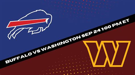 Buffalo Bills Vs Washington Commanders Prediction And Picks Free NFL