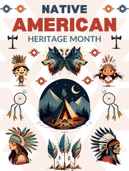 Native American Heritage Month Big Poster by Meryma Learning | TPT