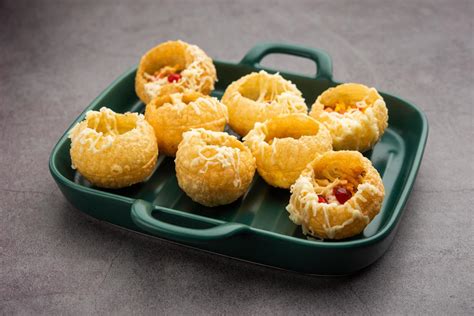 Cheese Pani Puri 16584331 Stock Photo at Vecteezy