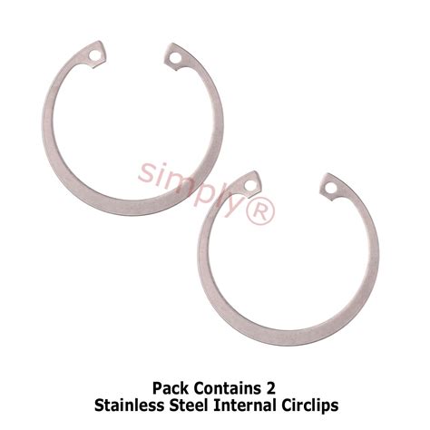 Stainless Steel Internal Circlip For Inch Bore Diameter Un Sprung