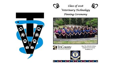 2018 Tri County Technical College Vet Tech Pinning Youtube