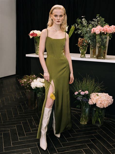 Платье макси с корсетным лифом :: LICHI - Online fashion store