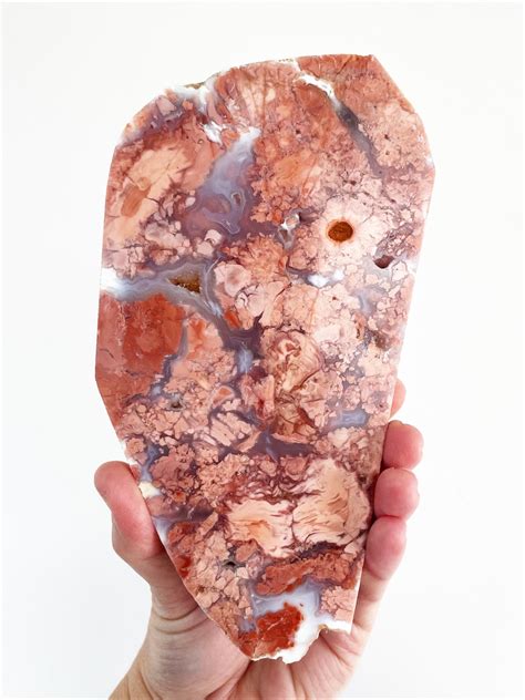 Pink Agate Slab Etsy