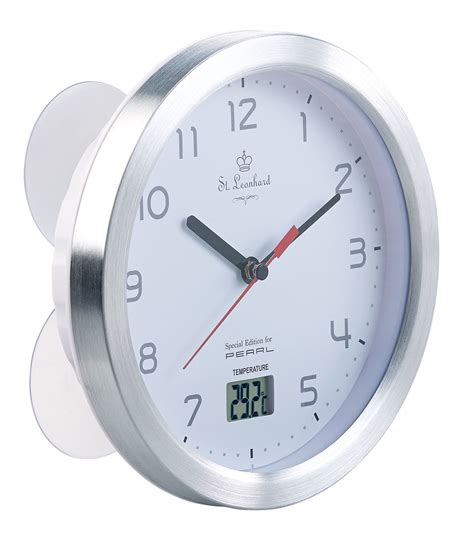 Horloge Tanche Avec Ventouses Et Thermom Tre Pour Salle De Bain