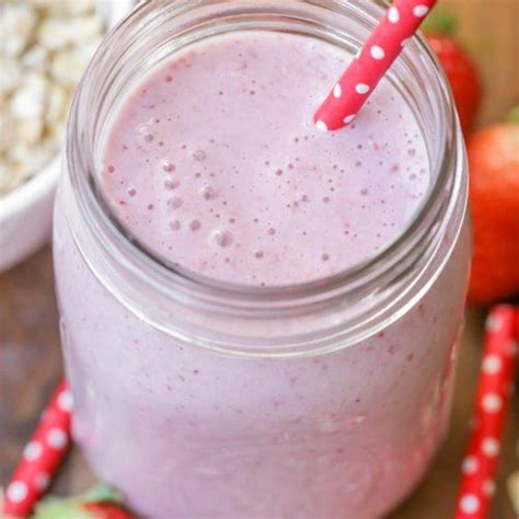 Strawberry Oatmeal Smoothie Recipe Smoothie Recipes Strawberry