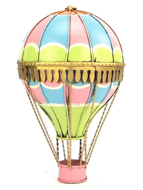 Oakmead Interiors Vintage Style Metal Hot Air Balloon Home Etsy