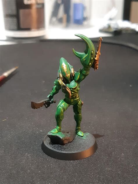 Wip On 1st Striking Scorpion Exarch Eldar