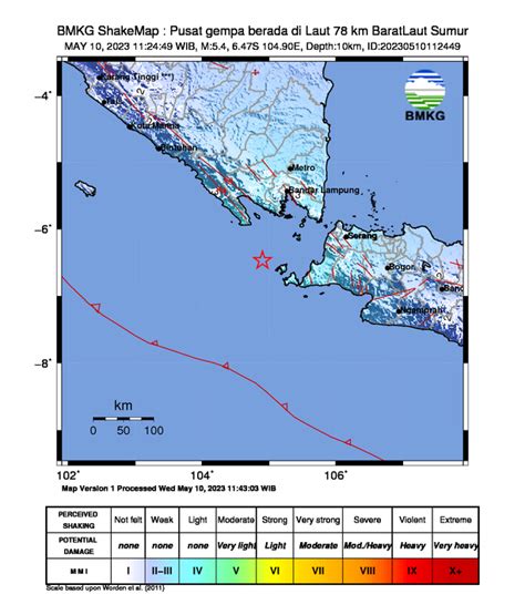 Bmkg On Twitter Gempa Update Mag Mei Wib Lok