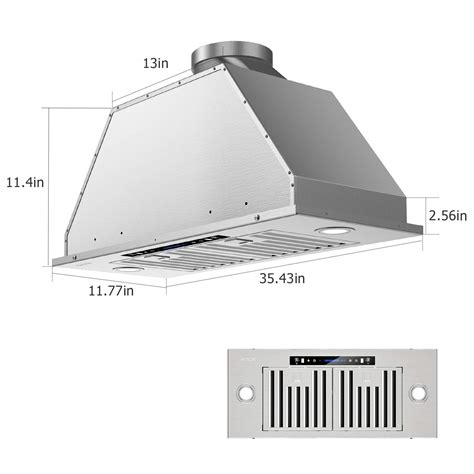 Iktch 36 Inch Built In Insert Range Hood 900 Cfm at Giuseppe Siegel blog