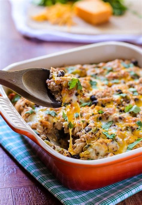 Mexican Chicken Quinoa Casserole